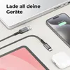 deleyCON 0,15m USB-A auf USB-C Kabel Kurz Ladekabel Produktbild-Vorschau 4