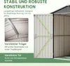 Metalen gereedschapsschuur 142 x 185 cm met metalen Productafbeelding-voorbeeld 5