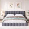 INONEFT Bubble-Bett 140x190cm, Polsterbett, Doppelbett mit Produktbild-Vorschau 1