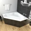 ECOLAM Badewanne Eckbadewanne IRMA 140 x 140 cm + Styropor Produktbild-Vorschau 1
