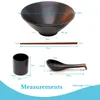 Intirilife Ramen Schüssel Set für 2 Personen aus Keramik in Produktbild-Vorschau 4