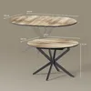 Livinity tavolo da pranzo allungabile Firenze, 120 x 120 cm Anteprima dell’immagine prodotto 3