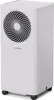 A white Klarstein mobile air conditioner with a circular fan grill on the front, shown from a slight diagonal angle. Náhled obrázku produktu