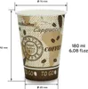 100x Trinkbecher, Coffee to go Pappbecher, Kaffeebecher mit Produktbild-Vorschau 5