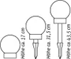 4er Set LED Solar Kugelleuchte 3 in 1 Kugellampe Produktbild-Vorschau 4