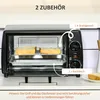 HOMCOM Mini Backofen 10 Liter 750W Kleiner Elektrobackofen, Produktbild-Vorschau 6