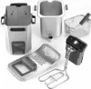 Various parts of a deep fryer are arranged on a white background. Anteprima dell’immagine prodotto