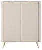 Highboard Kommode Lante 2D 113 cm – Beige / Kaschmir – Produktbild-Vorschau 2