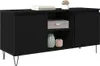 vidaXL TV-Schränk Schwarz Eichen-Optik 104 x 35 x 50 cm Produktbild-Vorschau 3