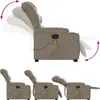 Design Massagesessel mit Aufstehhilfe Cappuccino-Braun Produktbild-Vorschau 6