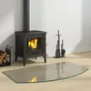 vidaXL Feuerstelle Glasplatte Transparent 100 x 60 cm Glas Produktbild-Vorschau 2