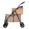 Klappbarer Hundewagen,2 Etagen Hundewagen für Kleine Hunde Produktbild-Vorschau 6