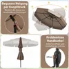 COSTWAY Parasol ogrodowy φ300cm, 3-stopniowy parasol Podgląd zdjęcia produktu 6