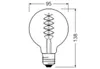 LEDVANCE 4058075761216, 7,8 W, 30 W, E27, 360 lm, 15000 h, Produktbild-Vorschau 3