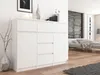 Komoda 120 cm 6 zásuvky 2 dveře skříňka FRAMIRE S-62D bílá Náhled obrázku produktu 7