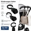 Kinderwagenhaken 2er Set, Taschenhalter Hook 360° drehbar, Produktbild-Vorschau 2