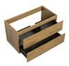 Badplaats Waschbeckenunterschrank Angela 90 x 48 cm Eiche - Produktbild-Vorschau 2
