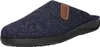 A single blue slipper with a brown accent. Voir les images du produit