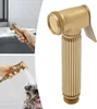 Collage showing a handheld bidet sprayer being used in different scenarios. Podgląd zdjęcia produktu