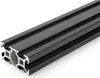 Länge 1130mm - Aluminiumprofil schwarz 20x40L B-Typ Nut 6 Produktbild-Vorschau 1