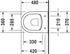Duravit WWC-Set ME by Starck,rimless,Durafix Produktbild-Vorschau 5