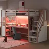 Lit superposé Merax 90 x 200 cm avec bureau et armoire, lit Voir les images du produit 8