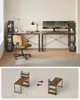 VASAGLE Schreibtisch Computertisch, 137,2 cm, mit Produktbild-Vorschau 4