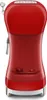 A red electric espresso machine with silver accents, shown from the front on a white background. Náhled obrázku produktu