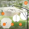 ML-Design Ampelschirm Ø 300 cm Beige Alu Sonnenschirm mit Produktbild-Vorschau 2