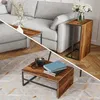 ProximaX 2er Set Couchtische Rechteckig, Wohnzimmertisch im Produktbild-Vorschau 5