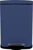 A dark blue pedal bin with a silver pedal. Anteprima dell’immagine prodotto