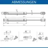 GTV 2 Stück Gasdruckdämpfer Gasfedern Gasdruckfeder Produktbild-Vorschau 5