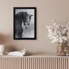 MuchoWow® MuchoWow® Gerahmtes Poster Pferd - Grau - Braun - Produktbild-Vorschau 6
