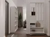 Vera Kleiderbügel Mit Spiegel + Schuhschrank Kaschmir Beige Produktbild-Vorschau 5