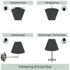 Wogati® Premium Lampenschirm E14/E27 Baumwolle | Schwarz / Produktbild-Vorschau 3