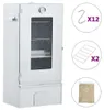 vidaXL Udírna s 1 kg dřevěných štěpků 44,5 x 29 x 83 cm Náhled obrázku produktu 3