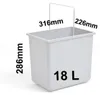Hailo Inneneimer Paar 18 Liter schwarz grau 316x226x286 mm Produktbild-Vorschau 5