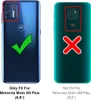 Two phone backs are shown, one with a green checkmark indicating it's a fit, and another with a red X indicating it's not a fit. Produktbild-Vorschau