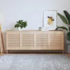 vidaXL Šatní dveře žaluziový design 4 ks 61,5x49,4 cm masiv Náhled obrázku produktu 2