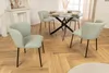 riess-ambiente Design Stuhl LYON grün-rosa kariert Bouclé Produktbild-Vorschau 3