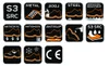 A collage of icons representing safety features of work shoes. Náhľad obrázku produktu