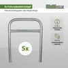 5 x Fahrradanlehnbügel 78 x 115 cm Stahl feuerverzinkt Ø 60 Produktbild-Vorschau 1