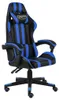 vidaXL Gaming-Stuhl Schwarz und Blau Kunstleder Produktbild-Vorschau 6