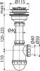 Alcadrain Spülbeckensiphon mit einem Edelstahlgitter DN 115 Produktbild-Vorschau 5