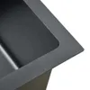 vidaXL Évier de cuisine fait main noir acier inoxydable Voir les images du produit 6