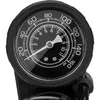 A close-up of a black tire pressure gauge with a white dial and needle. Produktbild-Vorschau