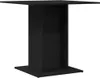 vidaXL Esstisch Schwarz Eichen-Optik 80x80x75 cm Produktbild-Vorschau 1