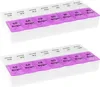 2x WELLGRO® Tablettenbox für 7 Tage - je 2 Fächer pro Tag, Produktbild-Vorschau 3