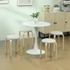 HOMCOM 4er Set Esszimmerhocker Stapelhocker Hocker mit Produktbild-Vorschau 2