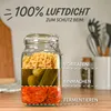 4 Einmachgläser mit Bügelverschluss 1,5l - Mit Etiketten, Produktbild-Vorschau 5